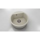 Кръгла мивка Vanguard 223, Fat Granite, 1003 Бежов, с включен сифон