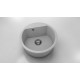Кръгла мивка Vanguard 223, Fat Granite, 1005 Светлосив, с включен сифон