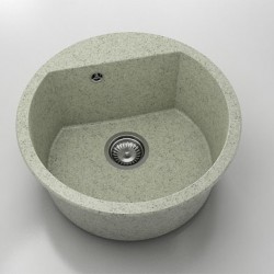 Кръгла мивка Vanguard 223, Granicite, 210 Pewter, с включен сифон - FAT