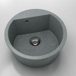 Кръгла мивка Vanguard 223, Granicite, 251 City Grey, с включен сифон - FAT