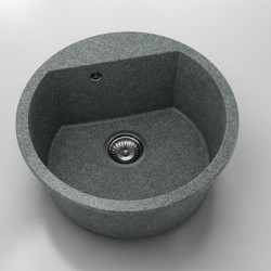 Кръгла мивка Vanguard 223, Granicite, 254 Slate, с включен сифон - FAT