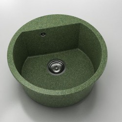 Кръгла мивка Vanguard 223, Granicite, 620 Greenwood, с включен сифон - FAT
