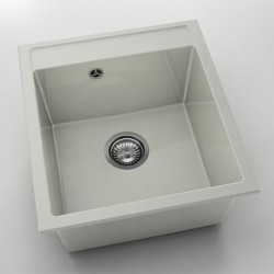 Мивка Vanguard 224, Polymer marble, 02 Полярен гранит, с включен сифон - FAT