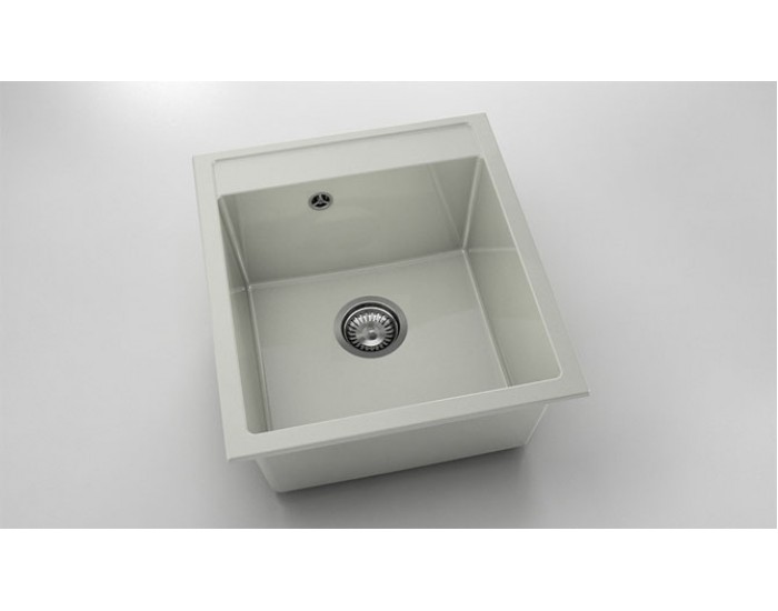 Мивка Vanguard 224, Polymer marble, 02 Полярен гранит, с включен сифон