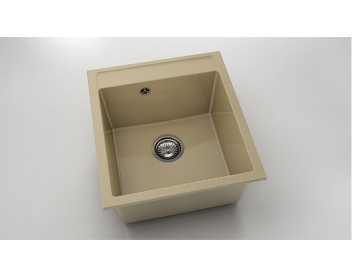 Мивка Vanguard 224, Polymer marble, 05 Капучино гранит, с включен сифон