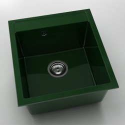 Мивка Vanguard 224, Polymer marble, 09 Зелен гранит, с включен сифон - Мивки