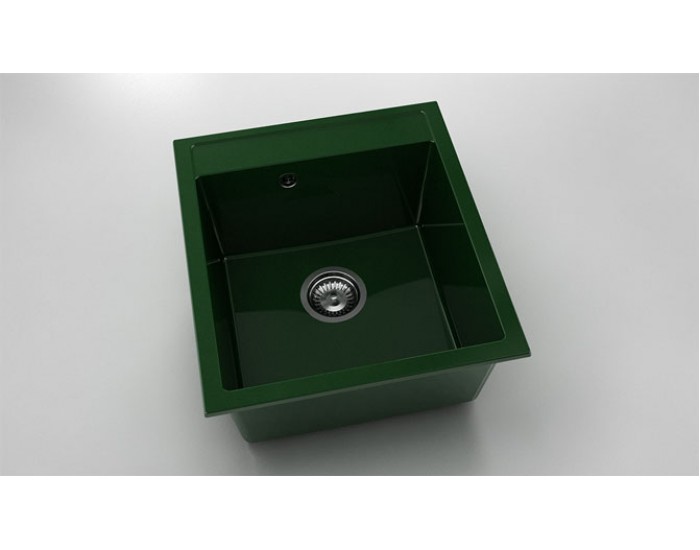 Мивка Vanguard 224, Polymer marble, 09 Зелен гранит, с включен сифон