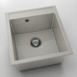 Мивка Vanguard 224, Polymer marble, 11 Сив гранит, с включен сифон - FAT