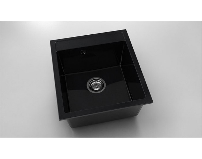 Мивка Vanguard 224, Polymer marble, 12 Черен гранит, с включен сифон