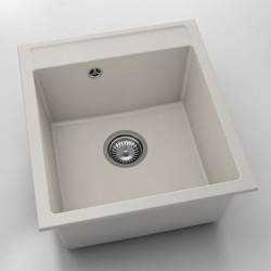 Мивка Vanguard 224, Fat Granite, 1002 Светлобежов, с включен сифон - FAT