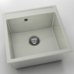 Мивка Vanguard 225, Polymer marble, 02 Полярен гранит, с включен сифон - FAT