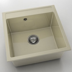 Мивка Vanguard 225, Polymer marble, 03 Жасмин, с включен сифон - FAT