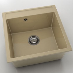 Мивка Vanguard 225, Polymer marble, 05 Капучино гранит, с включен сифон - FAT