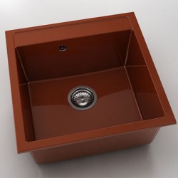 Мивка Vanguard 225, Polymer marble, 08 Калвадос, с включен сифон - FAT