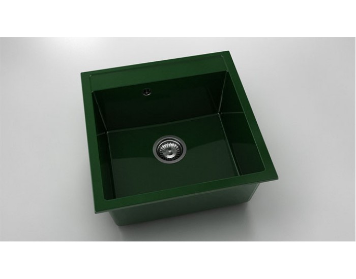 Мивка Vanguard 225, Polymer marble, 09 Зелен гранит, с включен сифон