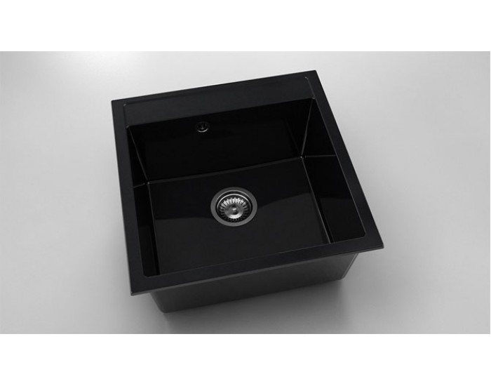 Мивка Vanguard 225, Polymer marble, 12 Черен гранит, с включен сифон