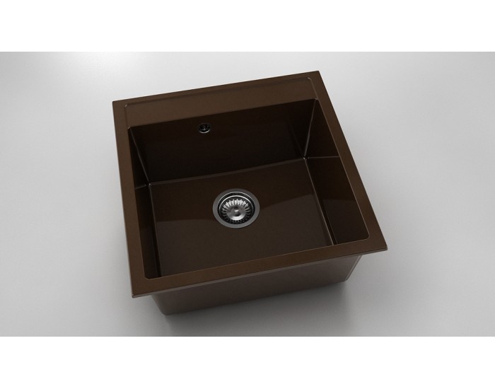 Мивка Vanguard 225, Polymer marble, 17 Светло венге, с включен сифон