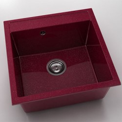 Мивка Vanguard 225, Polymer marble, 20 Сребрист виолет, с включен сифон - FAT