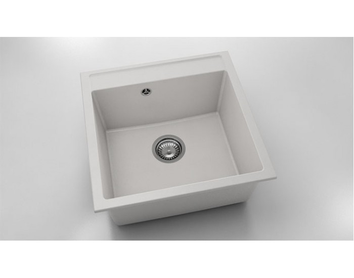 Мивка Vanguard 225, Fat Granite, 1001 бял, с включен сифон