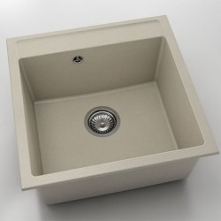 Мивка Vanguard 225, Fat Granite, 1004 Тъмнобежов, с включен сифон - FAT