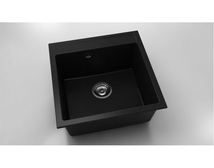 Мивка Vanguard 225, Fat Granite, 1008 Черен металик, с включен сифон