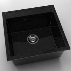 Мивка Vanguard 225, Granicite, 422 Galaxy Black, с включен сифон - FAT