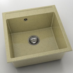 Мивка Vanguard 225, Granicite, 879 Cocoa cream, с включен сифон - FAT