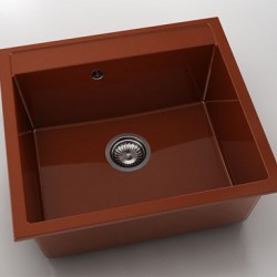 Мивка Vanguard 226, Polymer marble, 08 Калвадос, с включен сифон  - FAT