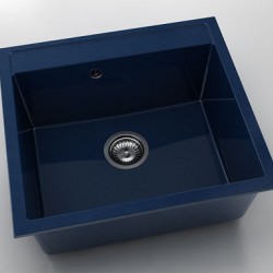 Мивка Vanguard 226, Polymer marble, 10 Син гранит, с включен сифон  - FAT