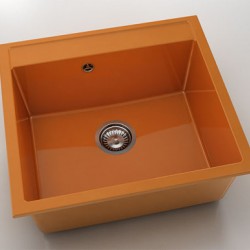 Мивка Vanguard 226, Polymer marble, 16 Оранж, с включен сифон  - FAT