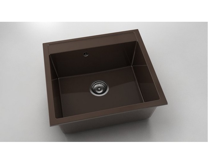 Мивка Vanguard 226, Polymer marble, 18 Тъмно венге, с включен сифон