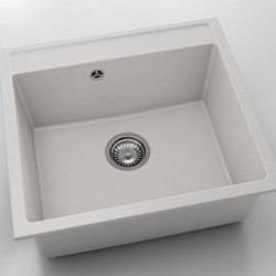 Мивка Vanguard 226, Fat Granite, 1001 бял, с включен сифон - FAT