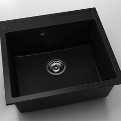 Мивка Vanguard 226, Fat Granite, 1008 Черен металик, с включен сифон - FAT