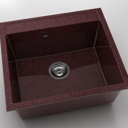 Мивка Vanguard 226, Granicite, 100 Bordo, с включен сифон - FAT