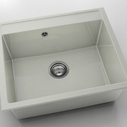 Мивка Vanguard 227, Polymer marble, 02 Полярен гранит, с включен сифон - FAT