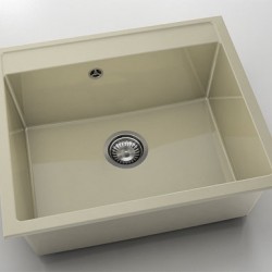 Мивка Vanguard 227, Polymer marble, 03 Жасмин, с включен сифон - FAT