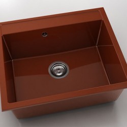 Мивка Vanguard 227, Polymer marble, 08 Калвадос, с включен сифон - FAT