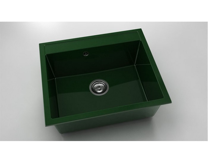 Мивка Vanguard 227, Polymer marble, 09 Зелен гранит, с включен сифон