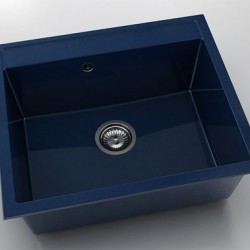 Мивка Vanguard 227, Polymer marble, 10 Син гранит, с включен сифон - FAT