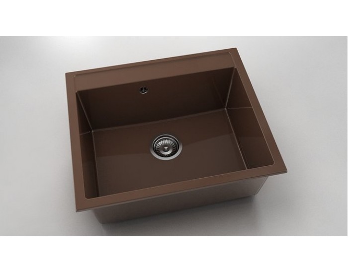 Мивка Vanguard 227, Polymer marble, 17 Светло венге, с включен сифон