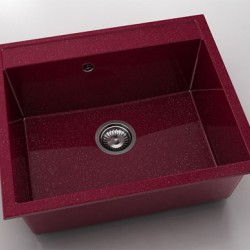 Мивка Vanguard 227, Polymer marble, 20 Сребрист виолет, с включен сифон - FAT