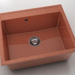 Мивка Vanguard 227, Granicite, 239 Dark selmon, с включен сифон - FAT