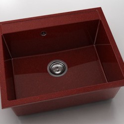 Мивка Vanguard 227, Granicite, 530 Firebrick, с включен сифон - FAT