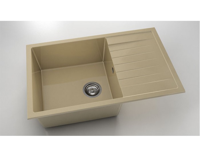 Мивка Vanguard 228, Polymer marble, 05 Капучино гранит, с включен сифон