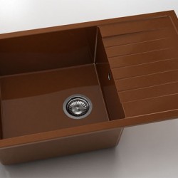 Мивка Vanguard 228, Polymer marble, 07 Азалия, с включен сифон - FAT