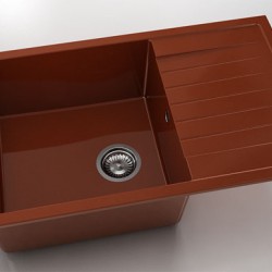 Мивка Vanguard 228, Polymer marble, 08 Калвадос, с включен сифон - FAT