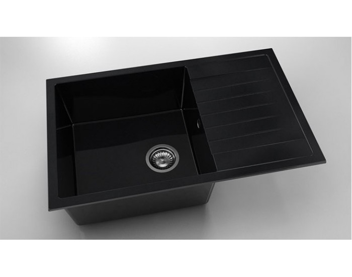 Мивка Vanguard 228, Polymer marble, 12 Черен гранит, с включен сифон