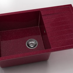 Мивка Vanguard 228, Polymer marble, 20 Сребрист виолет, с включен сифон - FAT