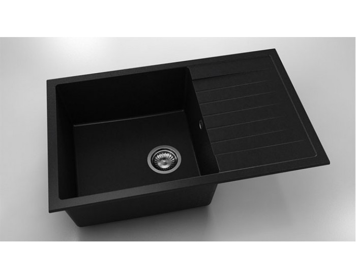 Мивка Vanguard 228, Fat Granite, 1008 Черен металик, с включен сифон