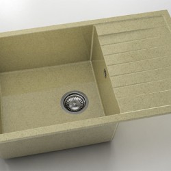 Мивка Vanguard 228, Granicite, 879 Cocoa cream, с включен сифон - FAT